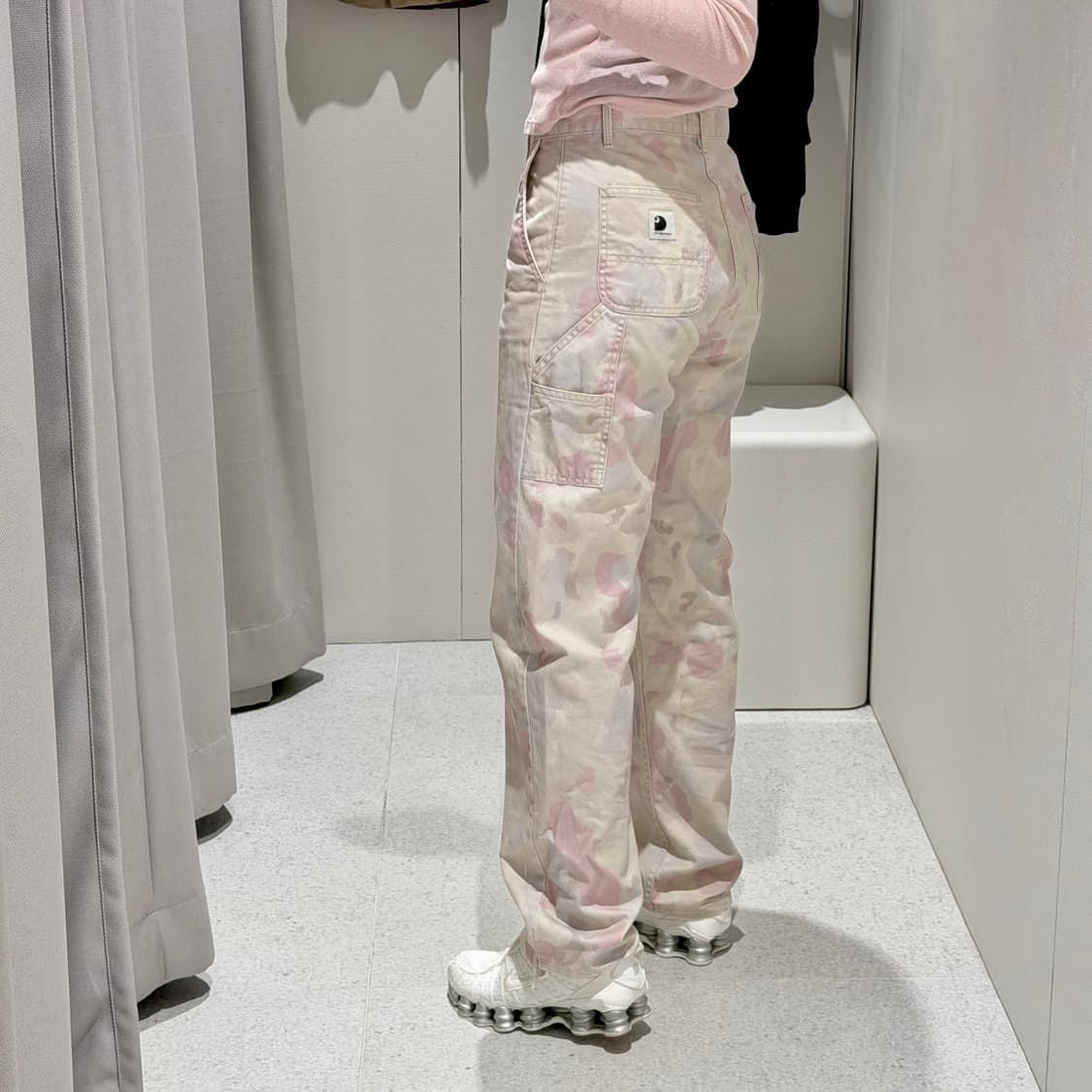 (26) 칼하트 핑크 카모 벚꽃 피어스 팬츠 상품이미지2