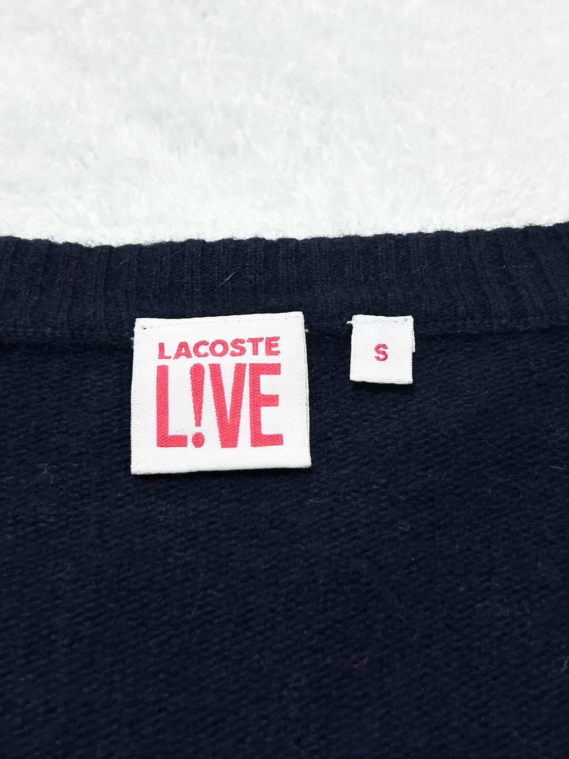 라코스테 아가일체크 캐시혼방 울 가디건 상품이미지8