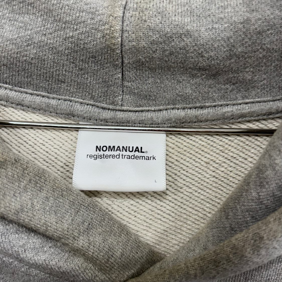 노매뉴얼 안드로이드 논스트링 오버핏 후드티 상품이미지3