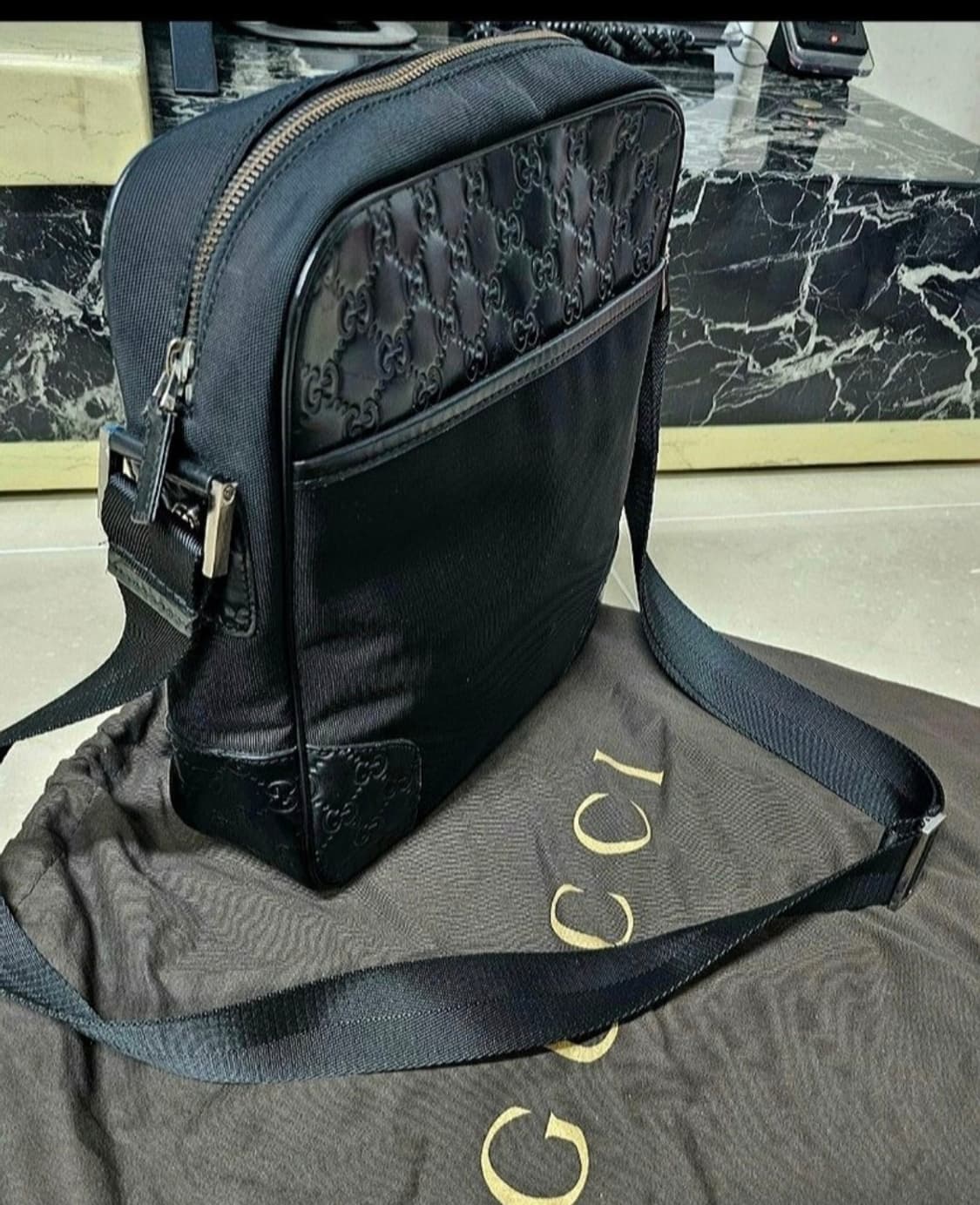 구찌  마이크로 시마 나일론  크로스백 상품이미지2