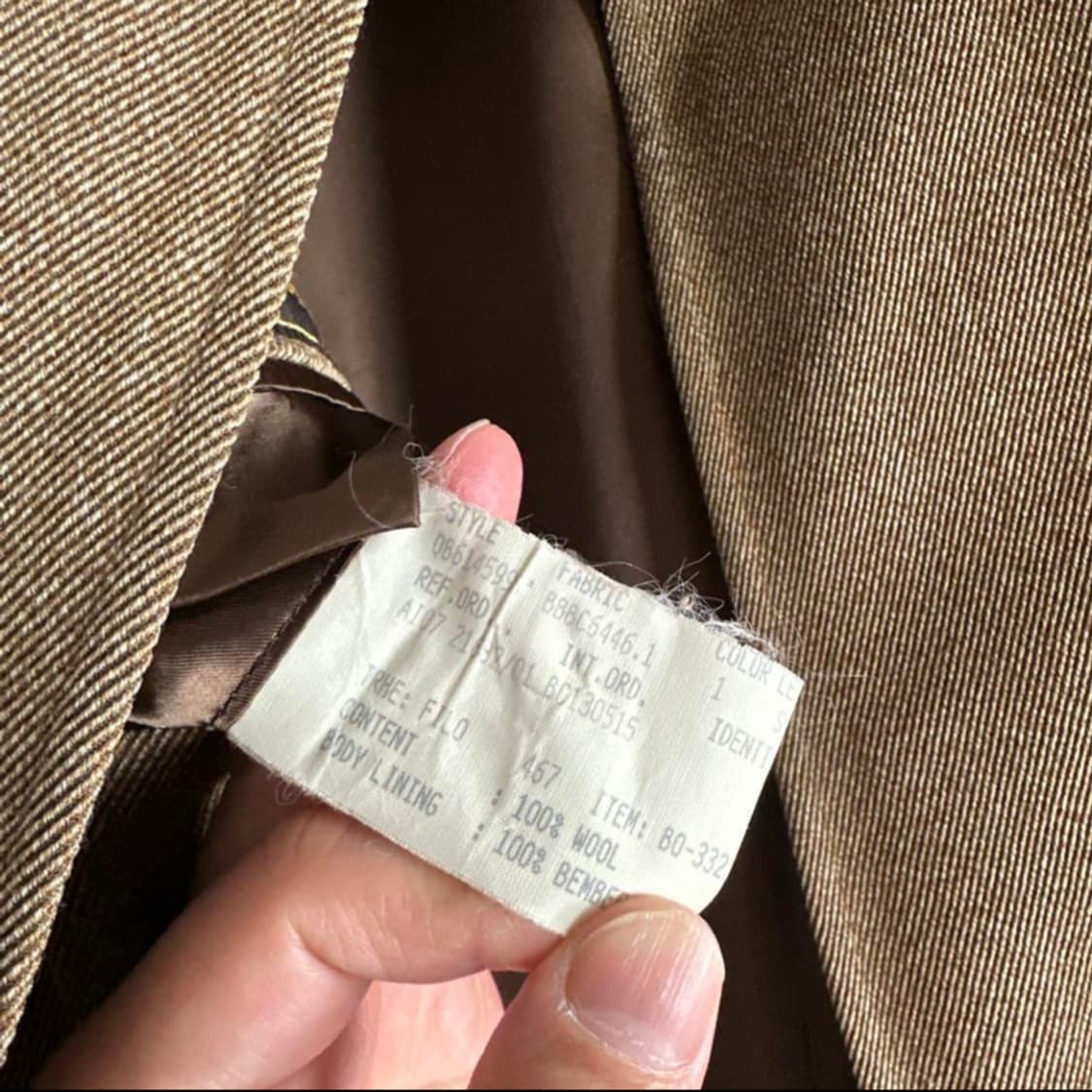 브룩스 브라더스 X 로로피아나 브라운 래글런 코트 상품이미지10