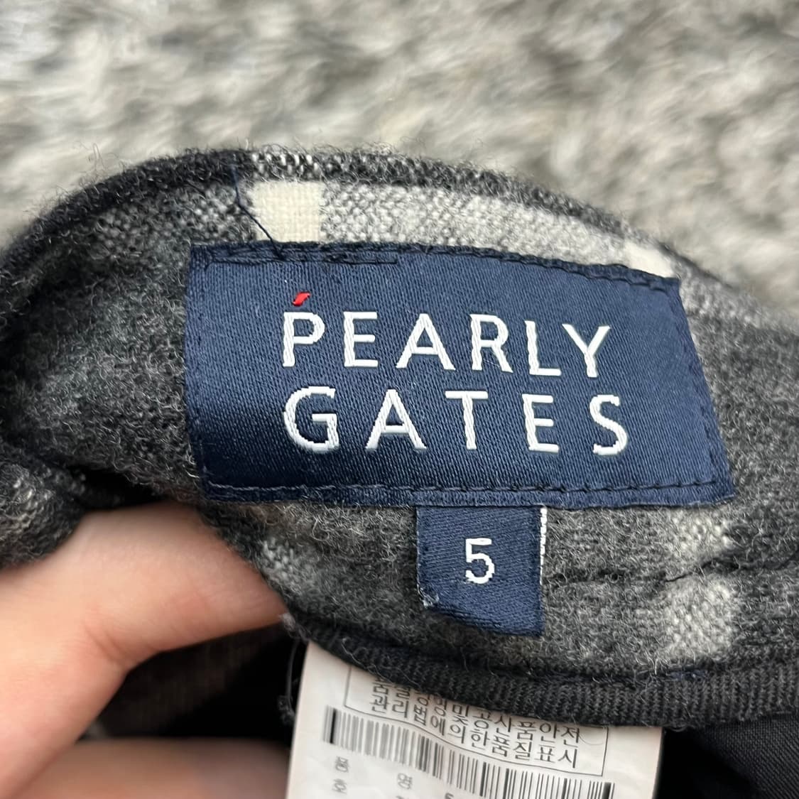 파리게이츠 남성 골프 울 체크 바지 (5) 상품이미지4