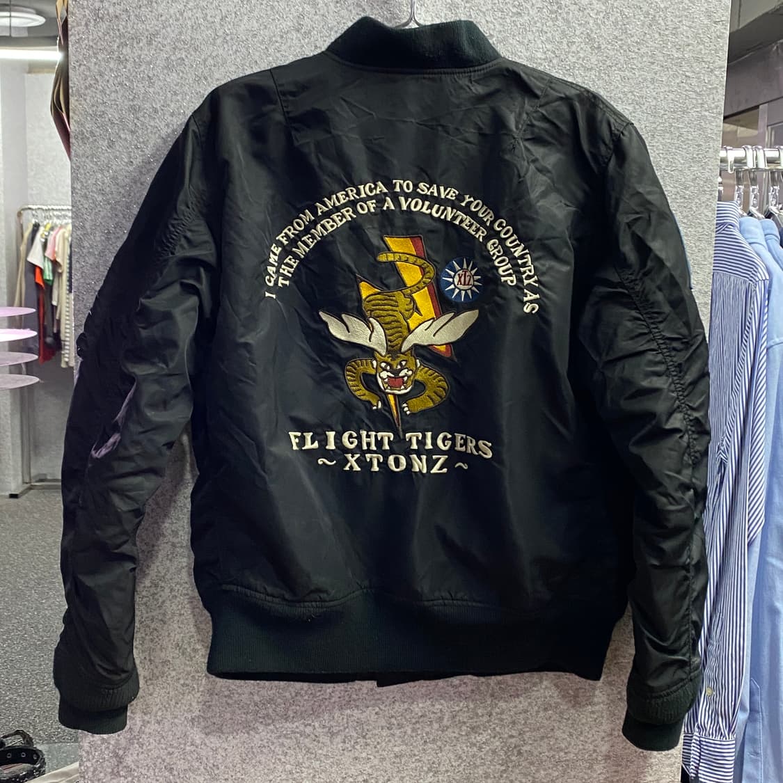 엑스톤즈 패치워크 ma-1 항공 자켓 B3878 상품이미지4