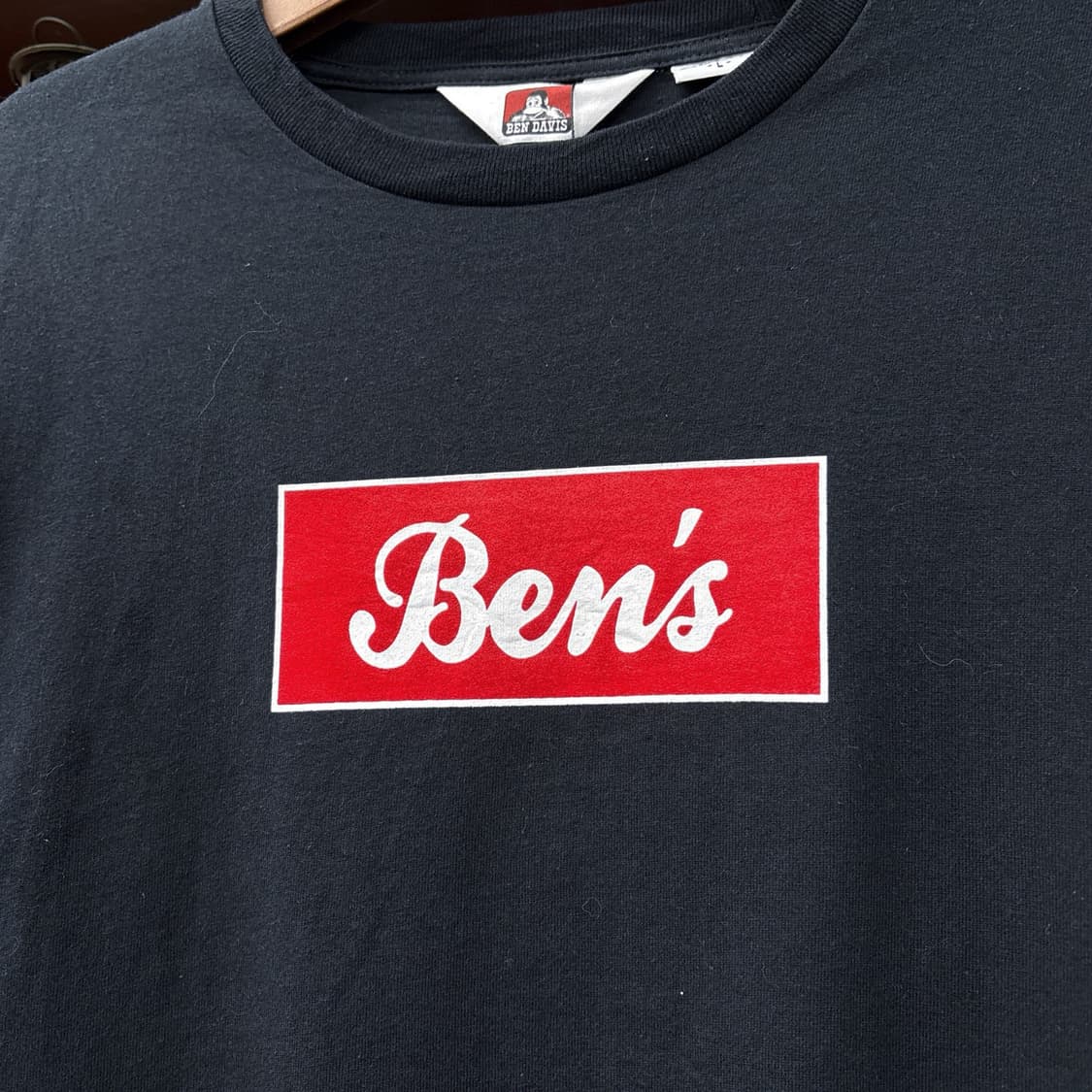 벤 데이비스 박스로고 프린팅 롱슬리브 보더 티셔츠 N895 상품이미지6