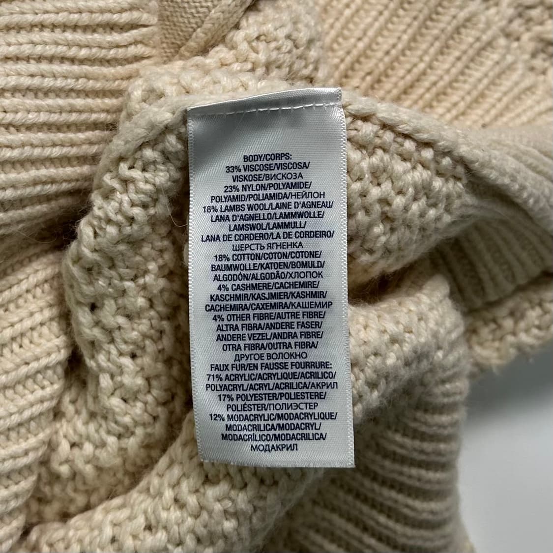 폴로 랄프로렌 퍼 카라 니트 가디건 상품이미지6