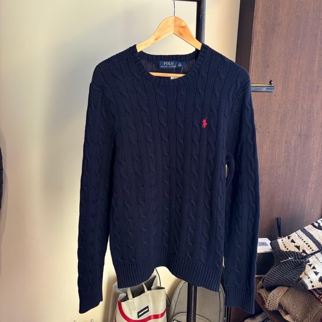 15586 - 폴로 랄프로렌 네이비 케이블 니트 상품이미지2