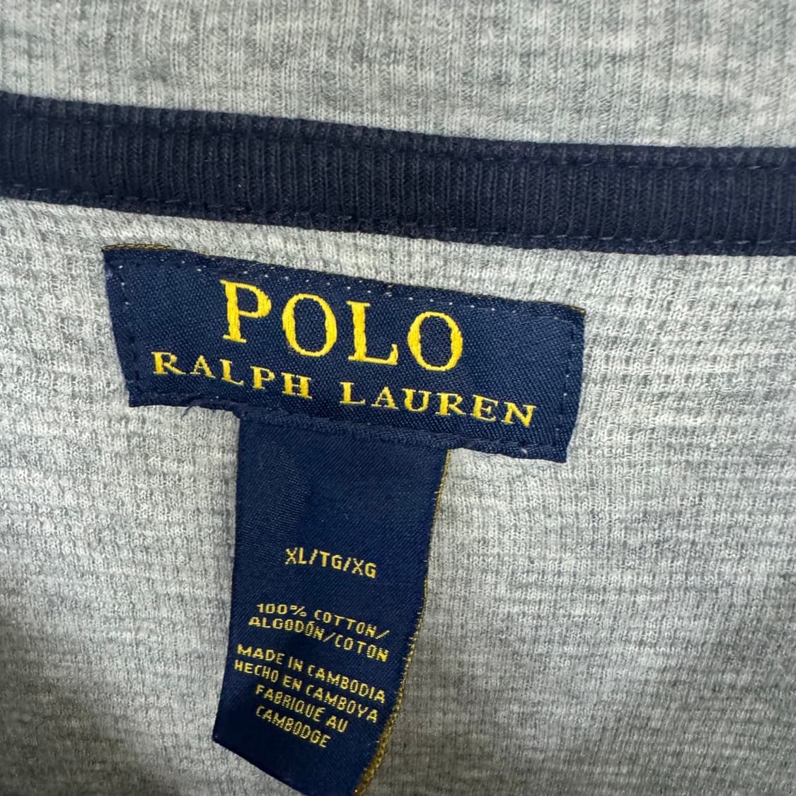 폴로 포니 라운드 와플 긴팔티 상품이미지3