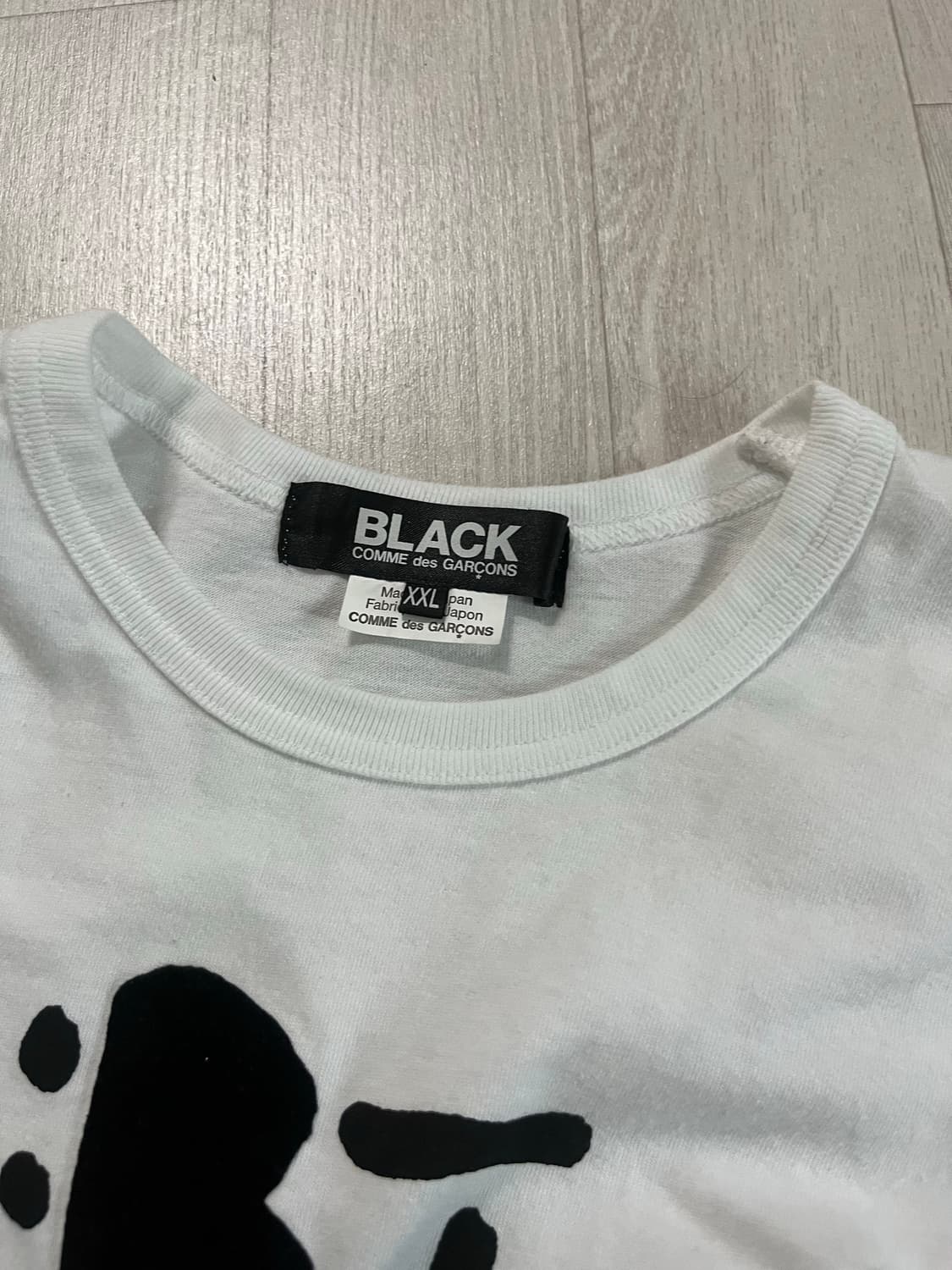꼼데가르송 블랙 롱슬리브 티셔츠 상품이미지2