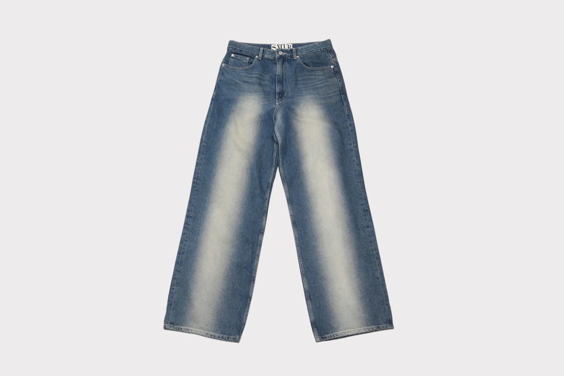 [M] 세터 브루클린 뉴트로 와이드 워시드 데님 팬츠 상품이미지1