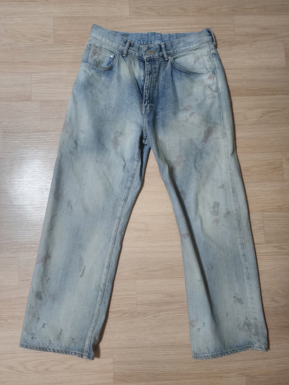 [3] 안셀름 5p 에이징 스트레이트 데님 팬츠 상품이미지1