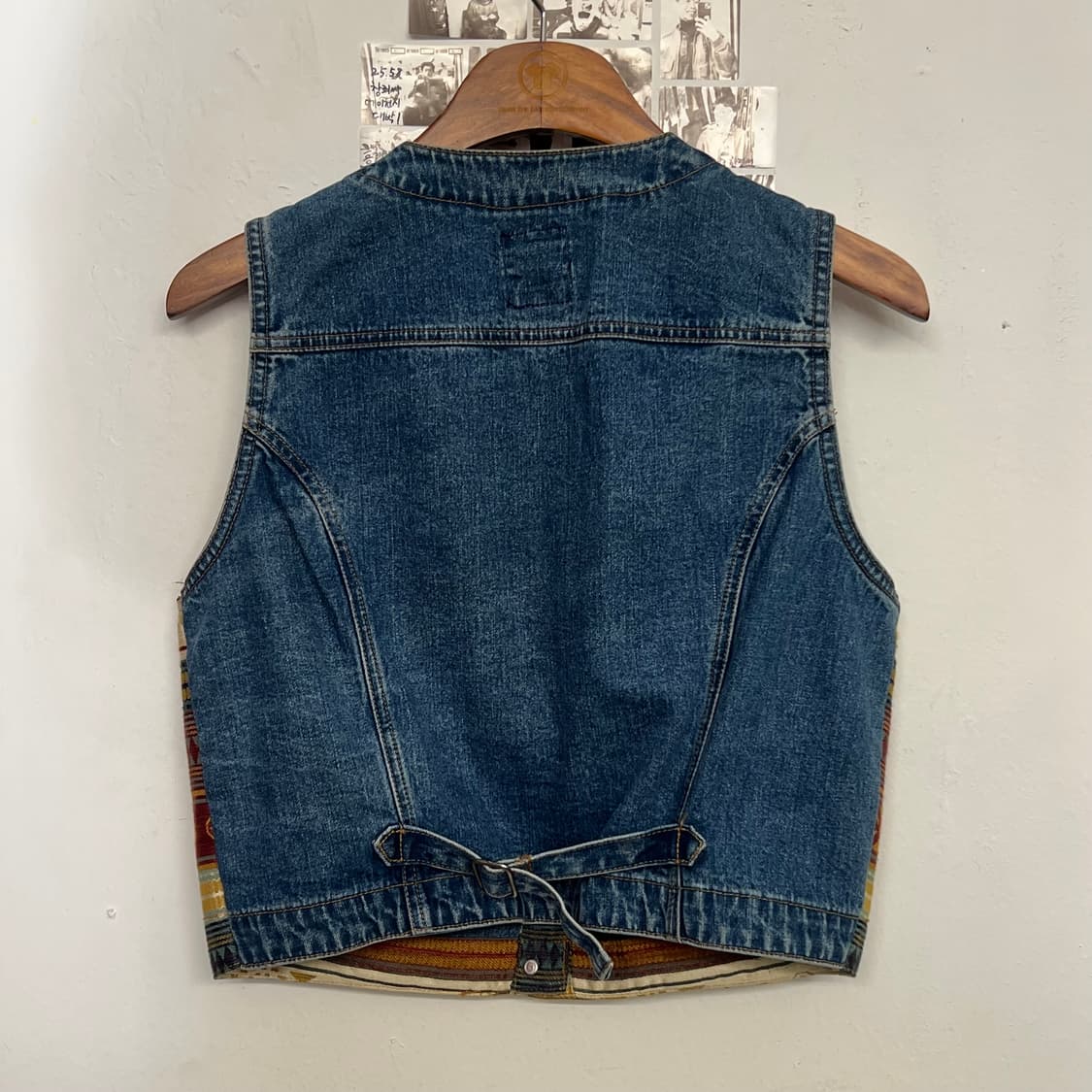 90's 갭 에스닉 데님 베스트 상품이미지5