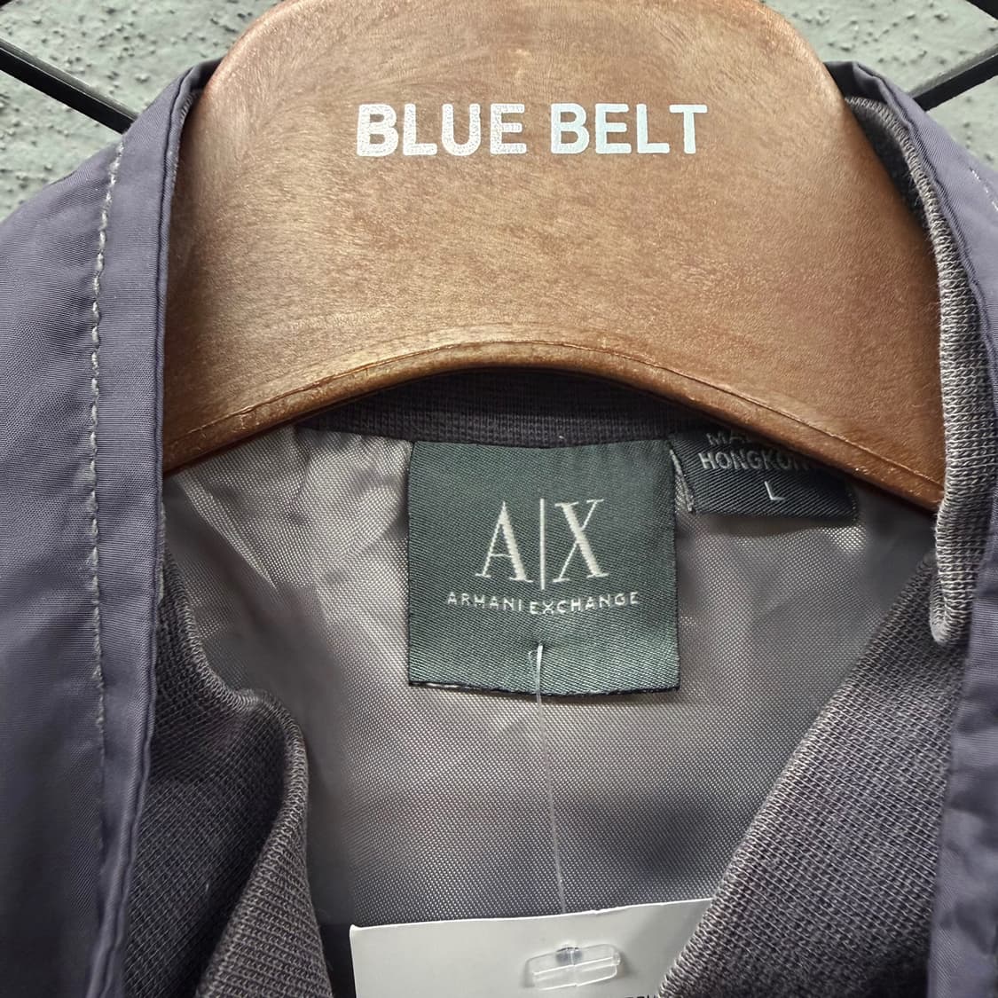 아르마니 익스체인지 가먼트다잉 유틸리티 자켓 버티컬 스티치 암패치 디테일 상품이미지7