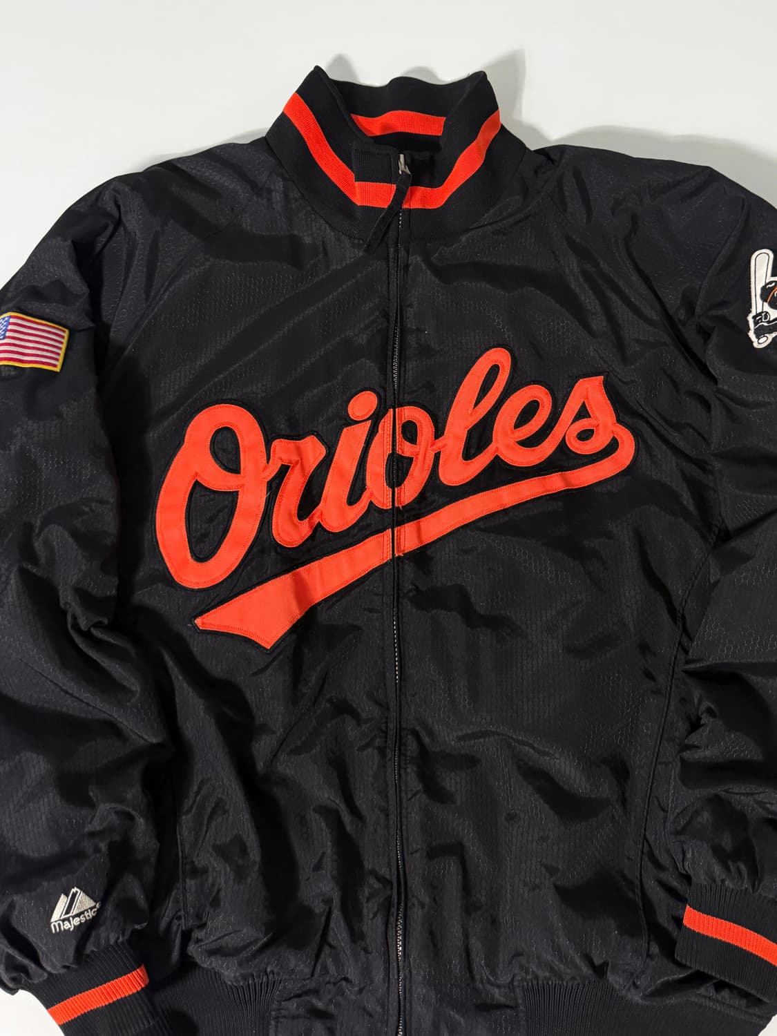 마제스틱 90‘s 오버사이즈 볼티모어 오리올스 봄버 자켓 상품이미지3