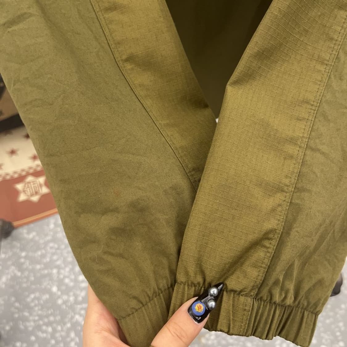 나이키 올드스쿨 고프코어 말차카키 바람막이 자켓 L C08743 상품이미지8