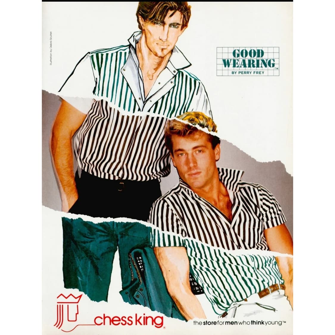 80‘s Chess King Rayon Shirts 상품이미지3