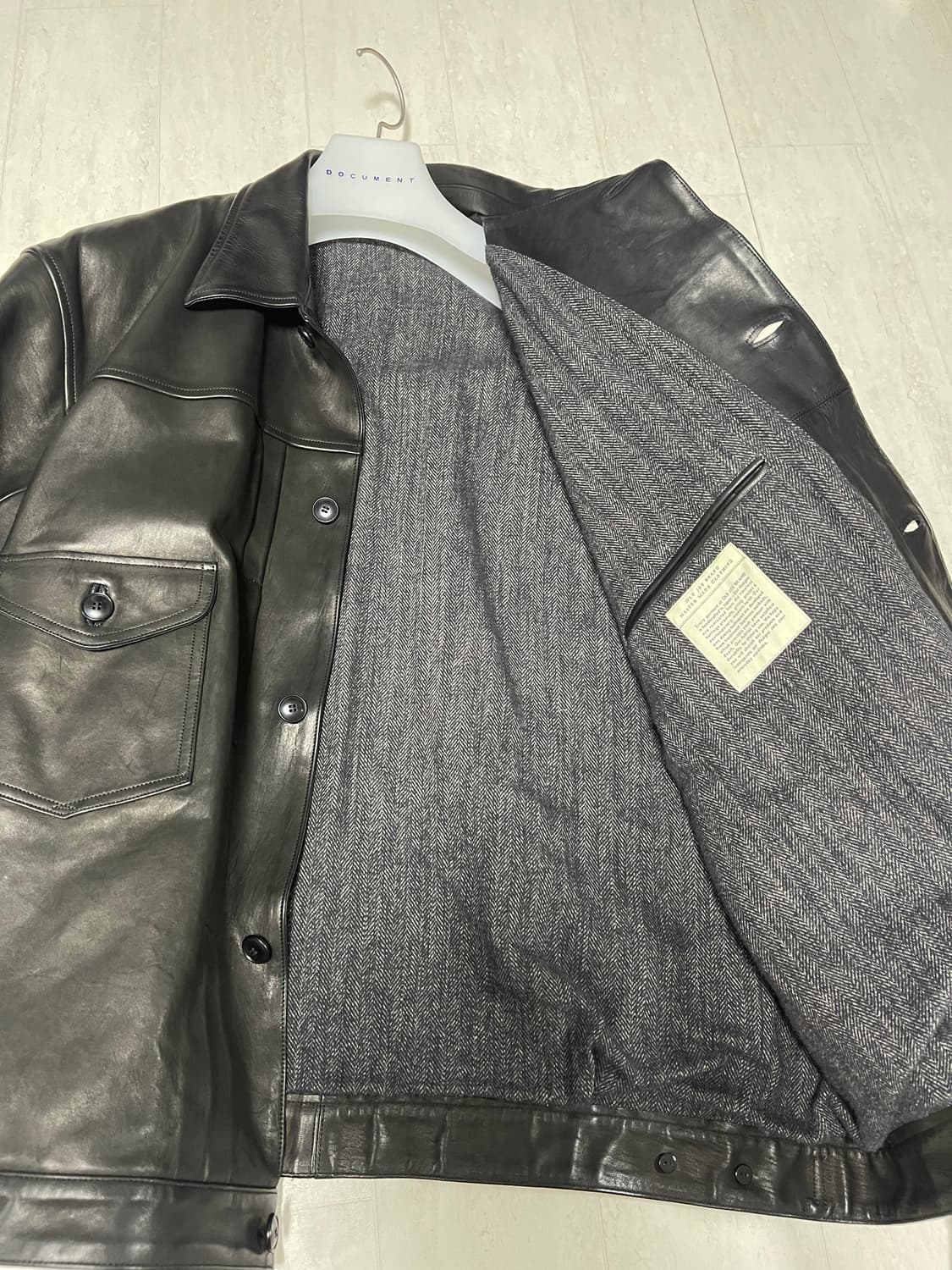 올드조 / 홀스하이드 가죽자켓 / 42블랙 상품이미지2