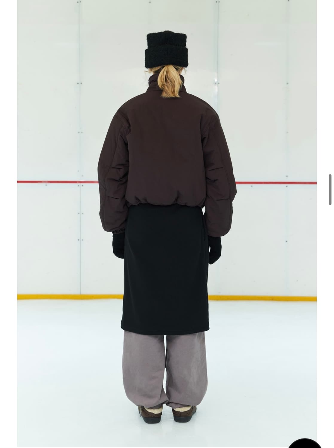 페스토 버건디브라운패딩 상품이미지3