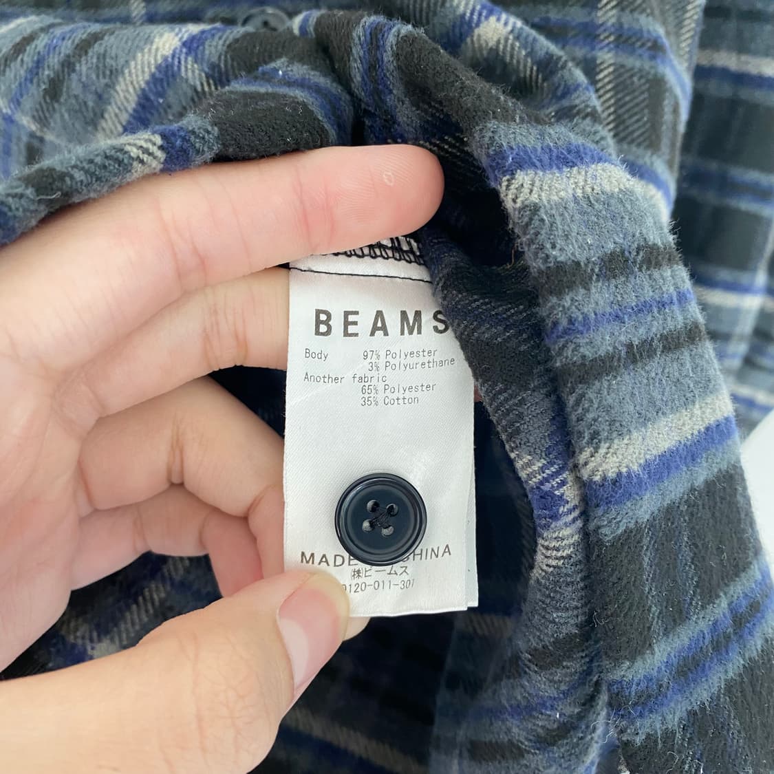 빔즈 오버사이즈 플란넬 셔츠 상품이미지5