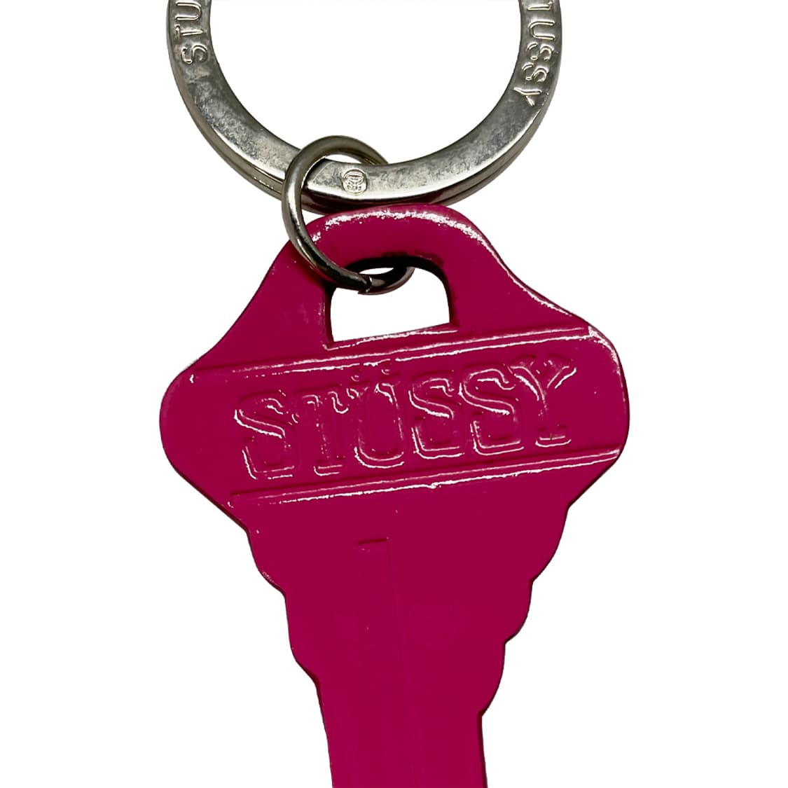 스투시 키베이스 키링 레더 핑크 상품이미지3