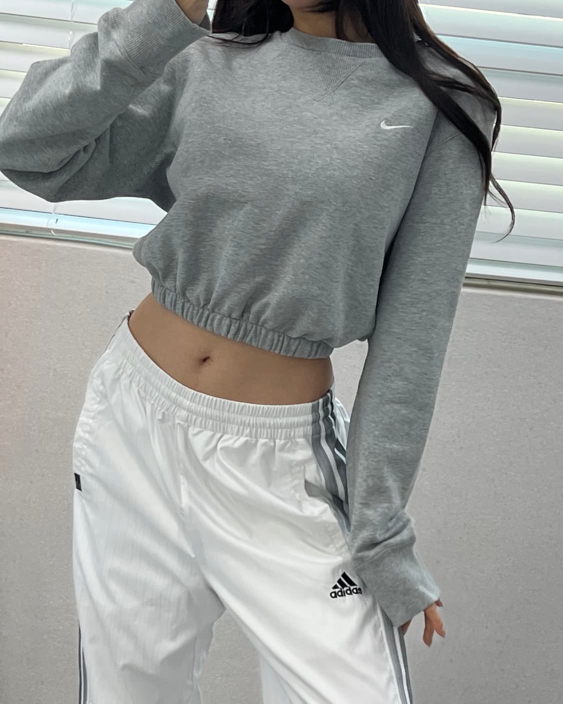 (WOMEN)나이키 크롭 맨투맨-M1741 상품이미지6