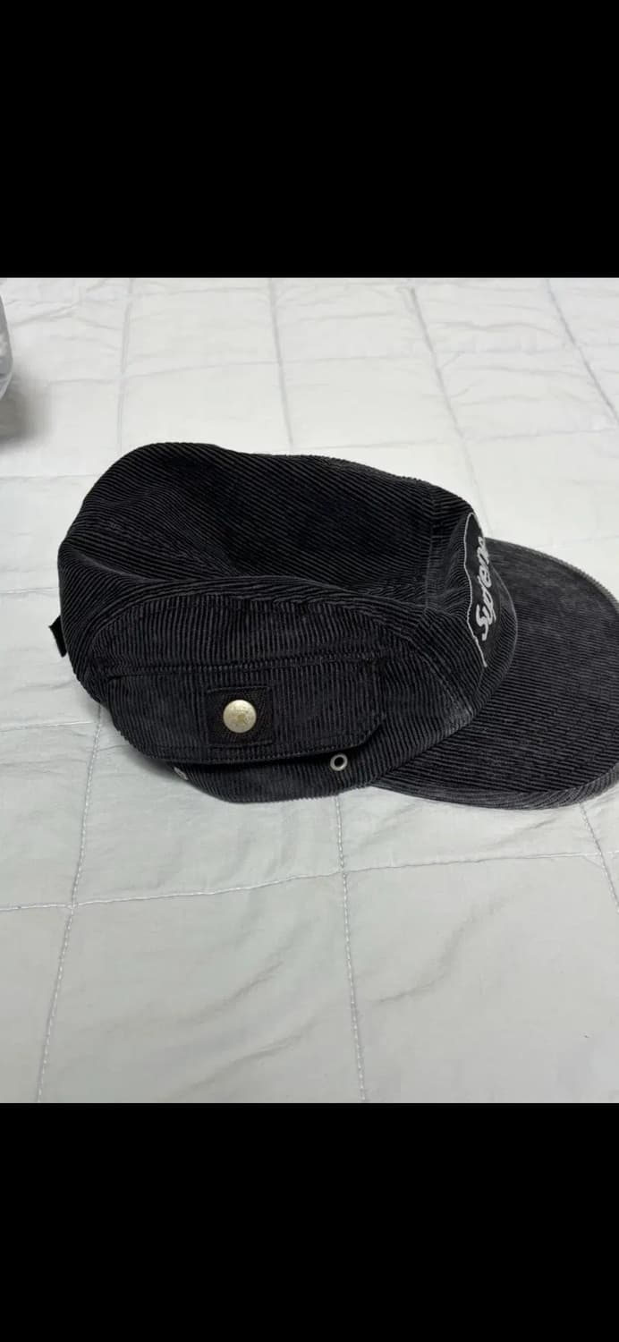 슈프림 코듀로이 포켓 캠프캡 블랙 상품이미지4