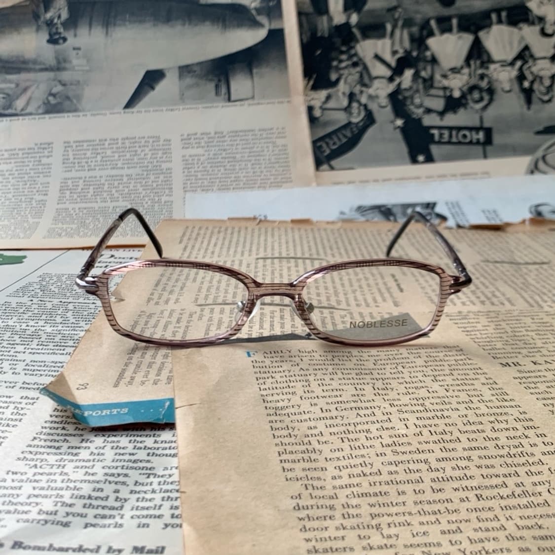 [픽키-701] 브라운 뿔테 풀프레임 안경 슬림 오벌 미니멀 초경량 상품이미지2