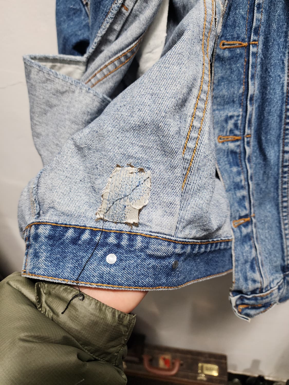 90s 리바이스 빈티지 데님 청자켓 상품이미지6
