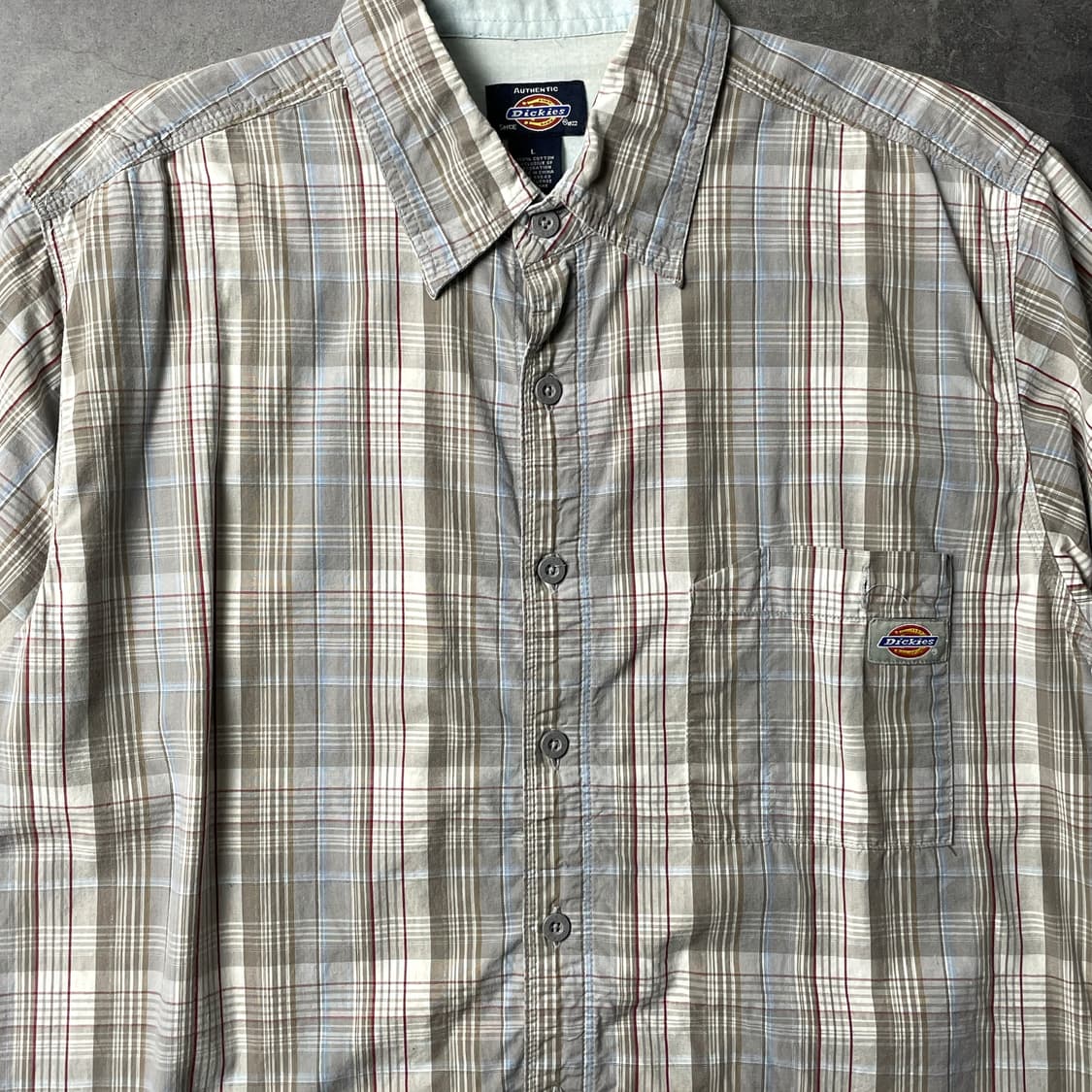 DICKIES 디키즈 빈티지 체크 반팔 워크셔츠 A01129 상품이미지3