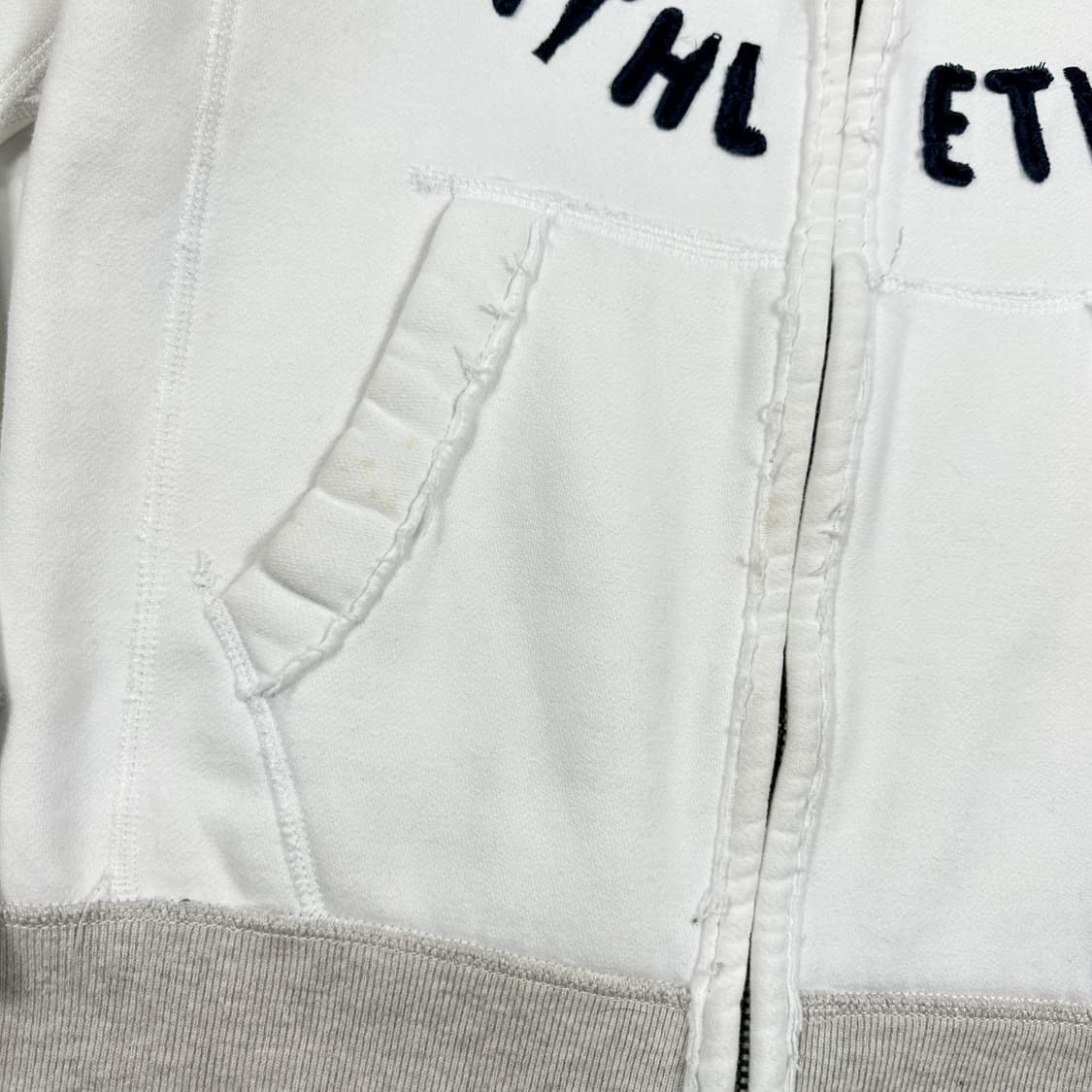 아베크롬비 og y2k 후드집업 화이트 S 상품이미지4