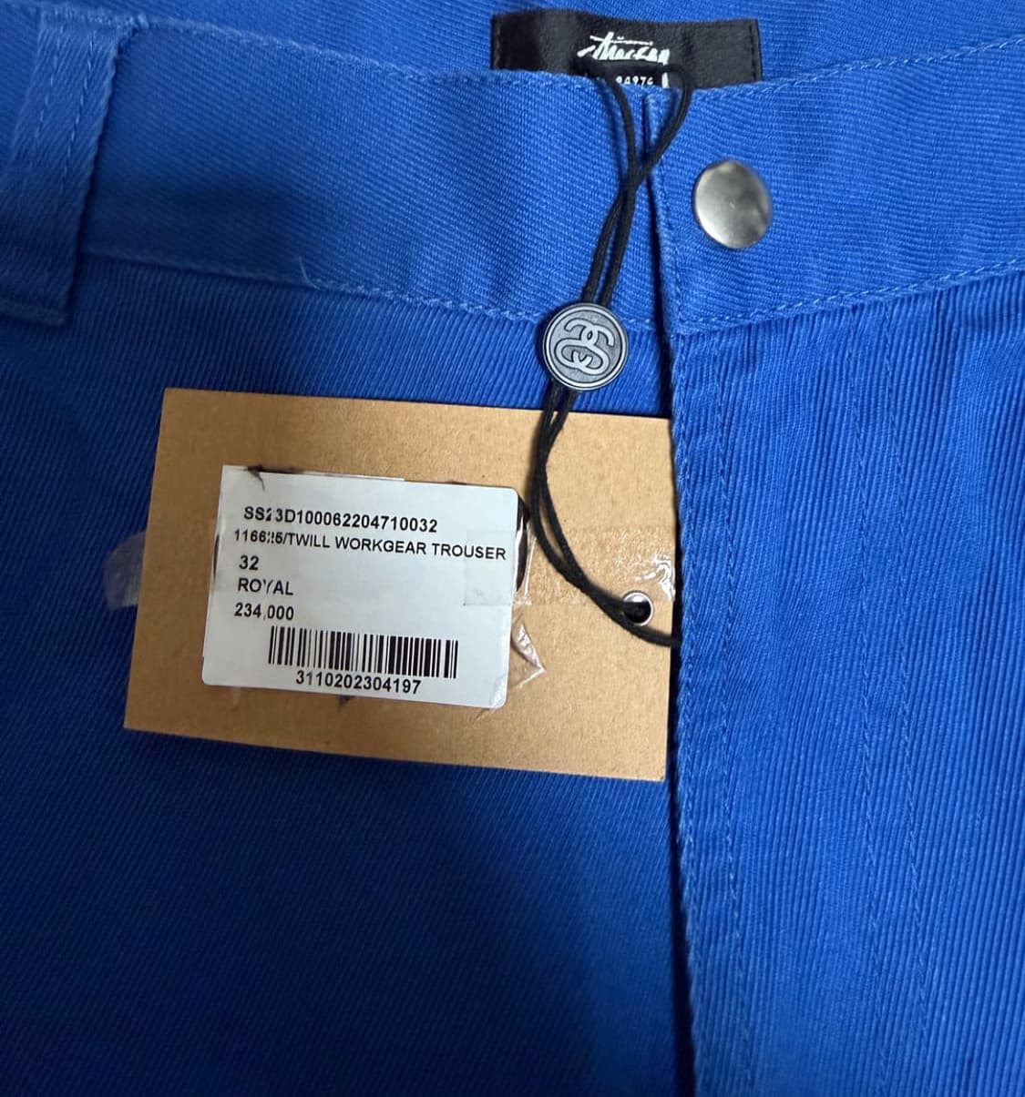 스투시 워크기어 트윌 팬츠 로얄 32 상품이미지2