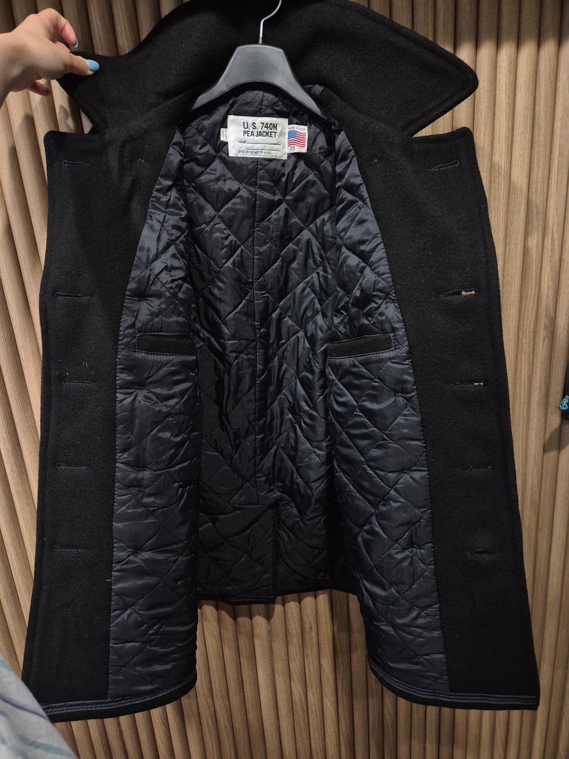 Schott U.S 740N Pea Jacket 피자켓 모직 코트 36 상품이미지6