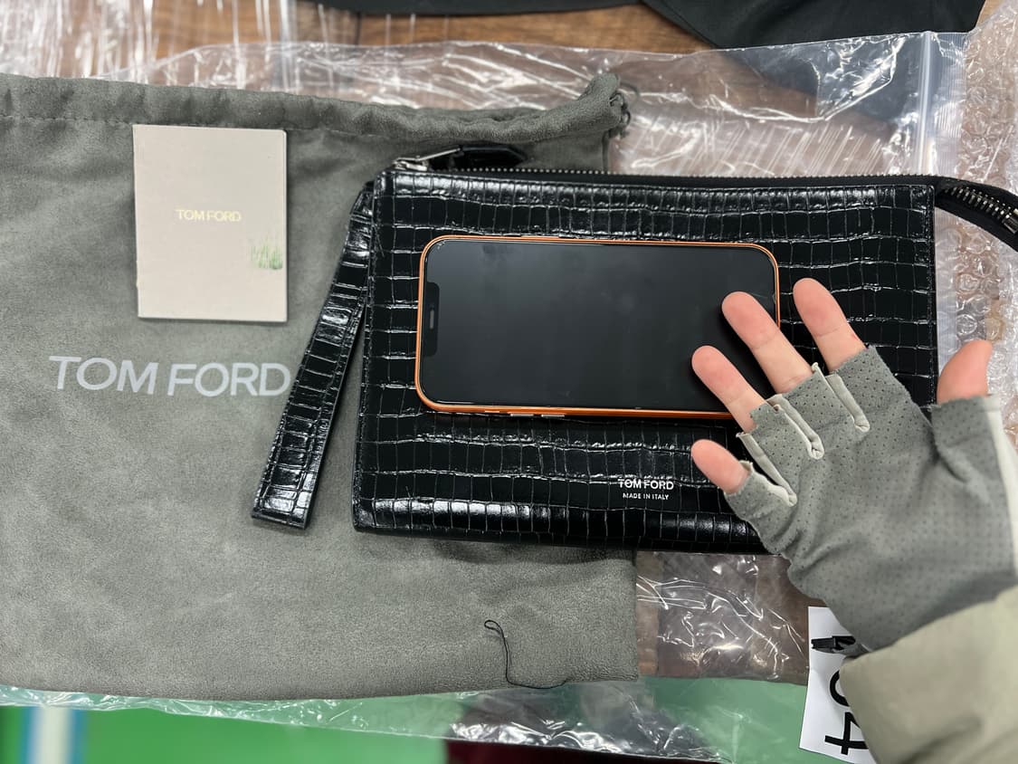 Tom Ford 톰포드 크로커 패턴 레더 클러치백 상품이미지3