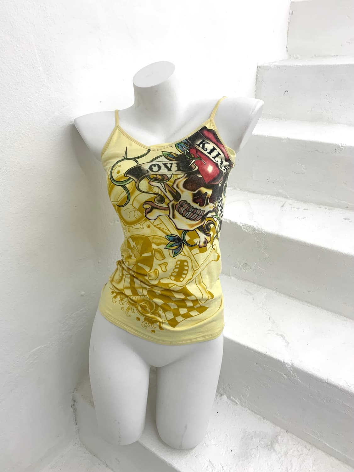 Ed hardy skull logo y2k sleeveless  상품이미지3