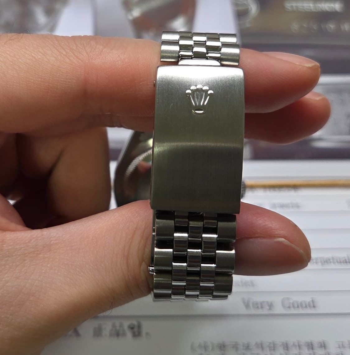 롤렉스 데이저스트 16234 후기형 실버로만 18K화골베젤 쥬빌리줄 (감 상품이미지7