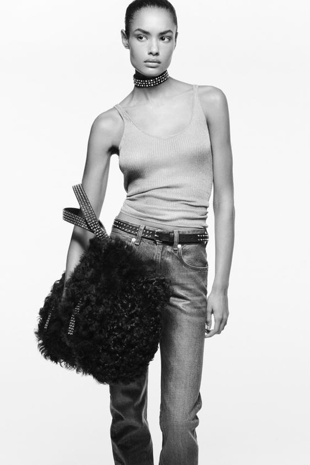 Ludovic de Saint Sernin 슬림 스키니 코팅진 데님팬츠 상품이미지4