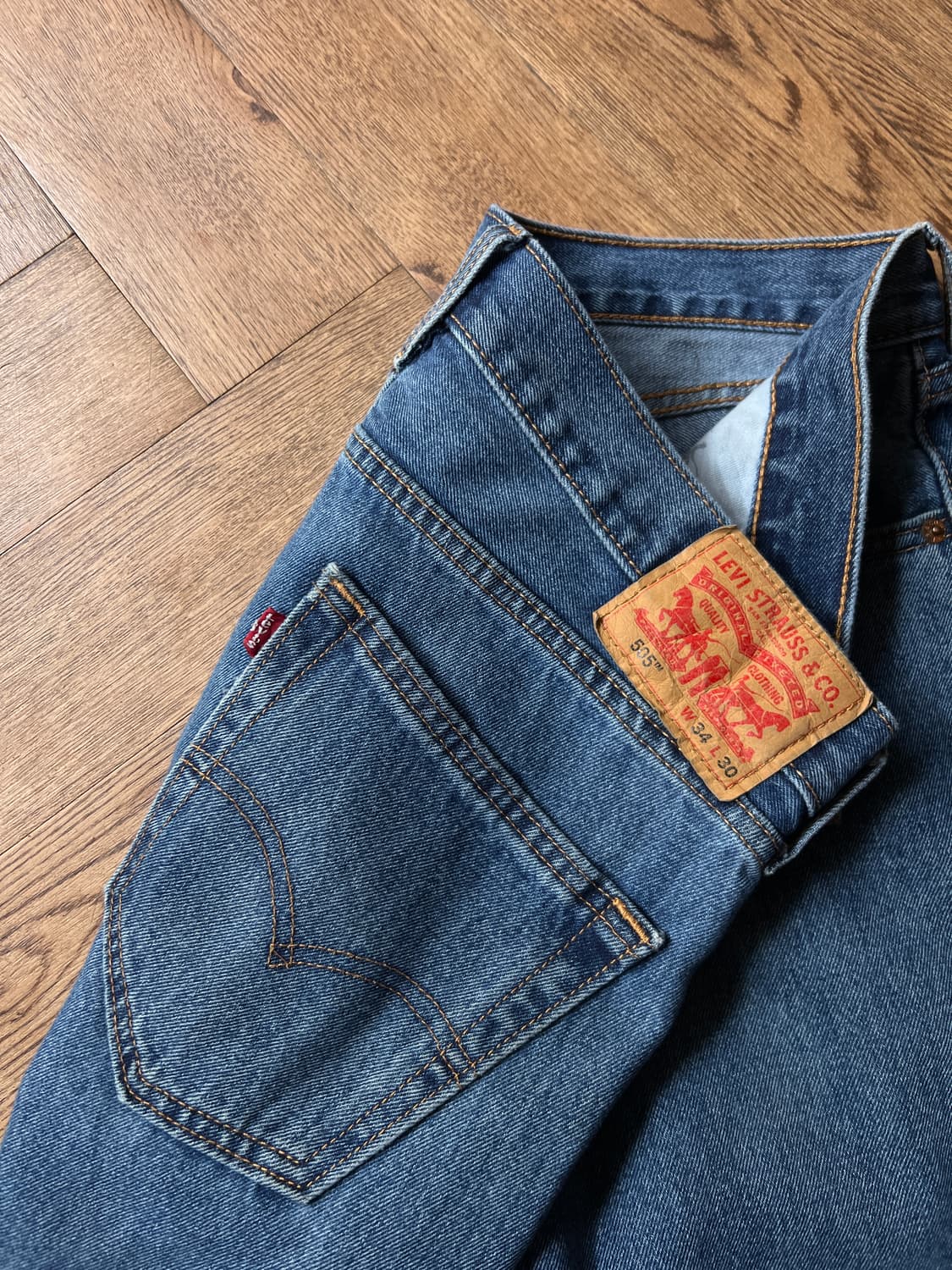 [34]리바이스 505 미디엄블루 데님 팬츠 상품이미지4