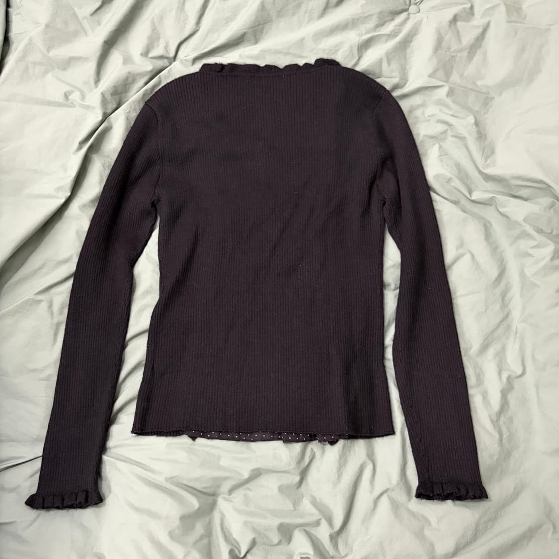 도트 레이어드 니트 상품이미지2