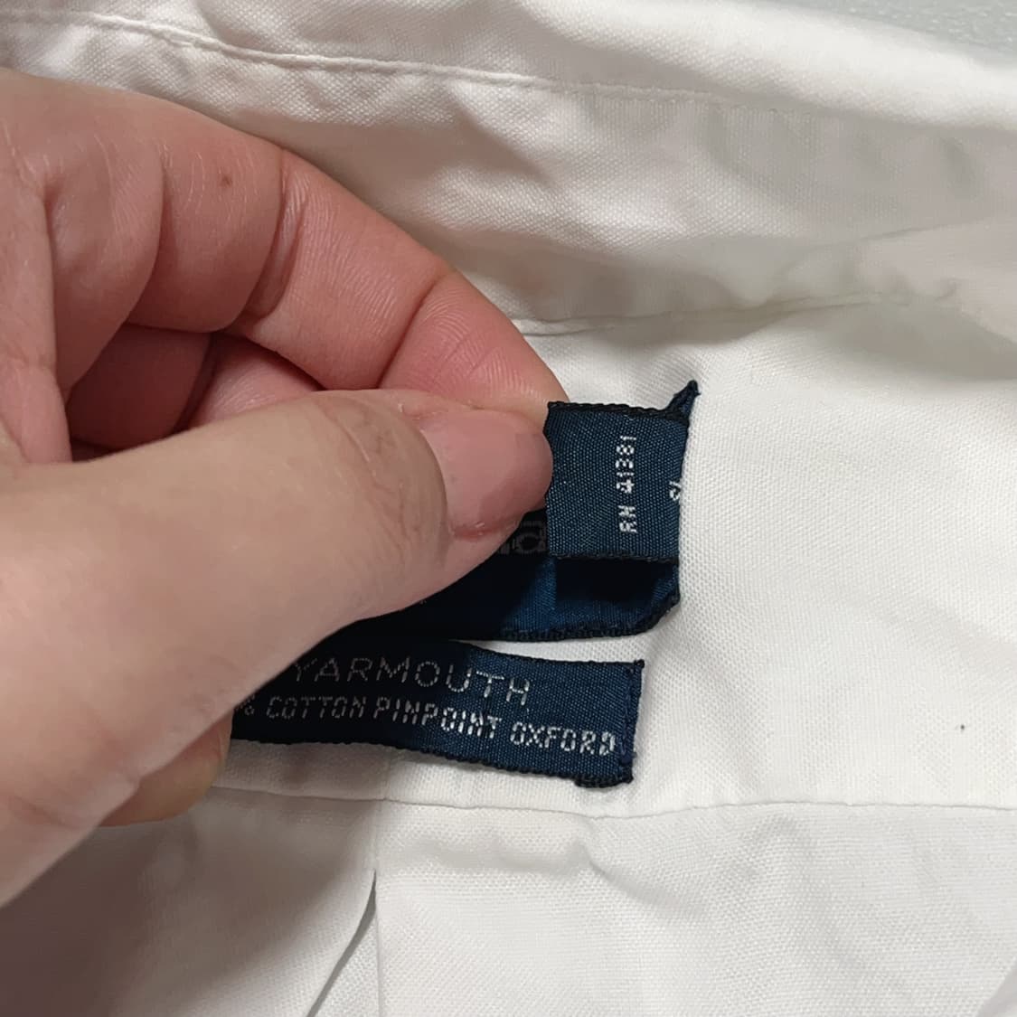 [정품] 폴로 화이트 / 네이비포니 솔리드 오버핏 셔츠 [ 17 ] 상품이미지6