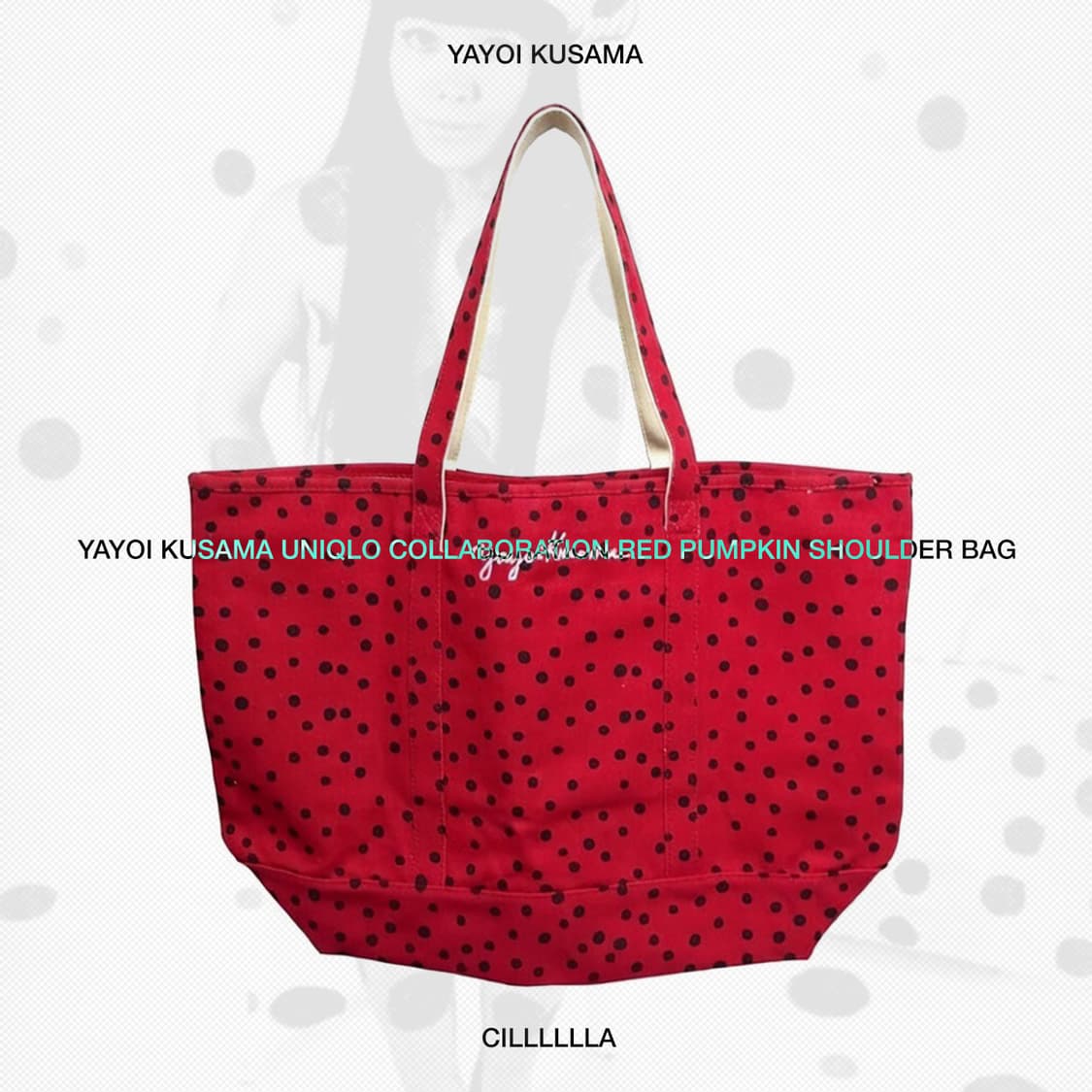 YAYOI KUSAMA 쿠사마야요이 유니클로 콜라보 레드펌킨 숄더백 상품이미지1