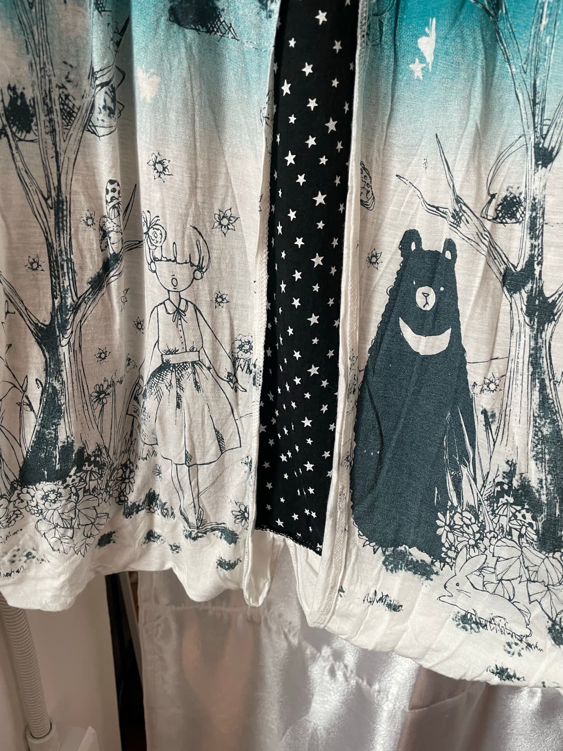 블랙 그라데이션 별 패턴 슬리브리스 원피스 상품이미지5