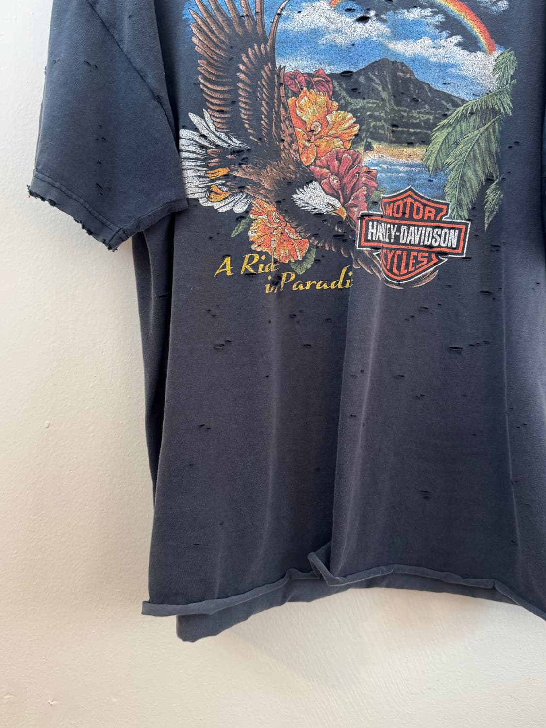 Harley davidson hard faded hawaii t shir 상품이미지4