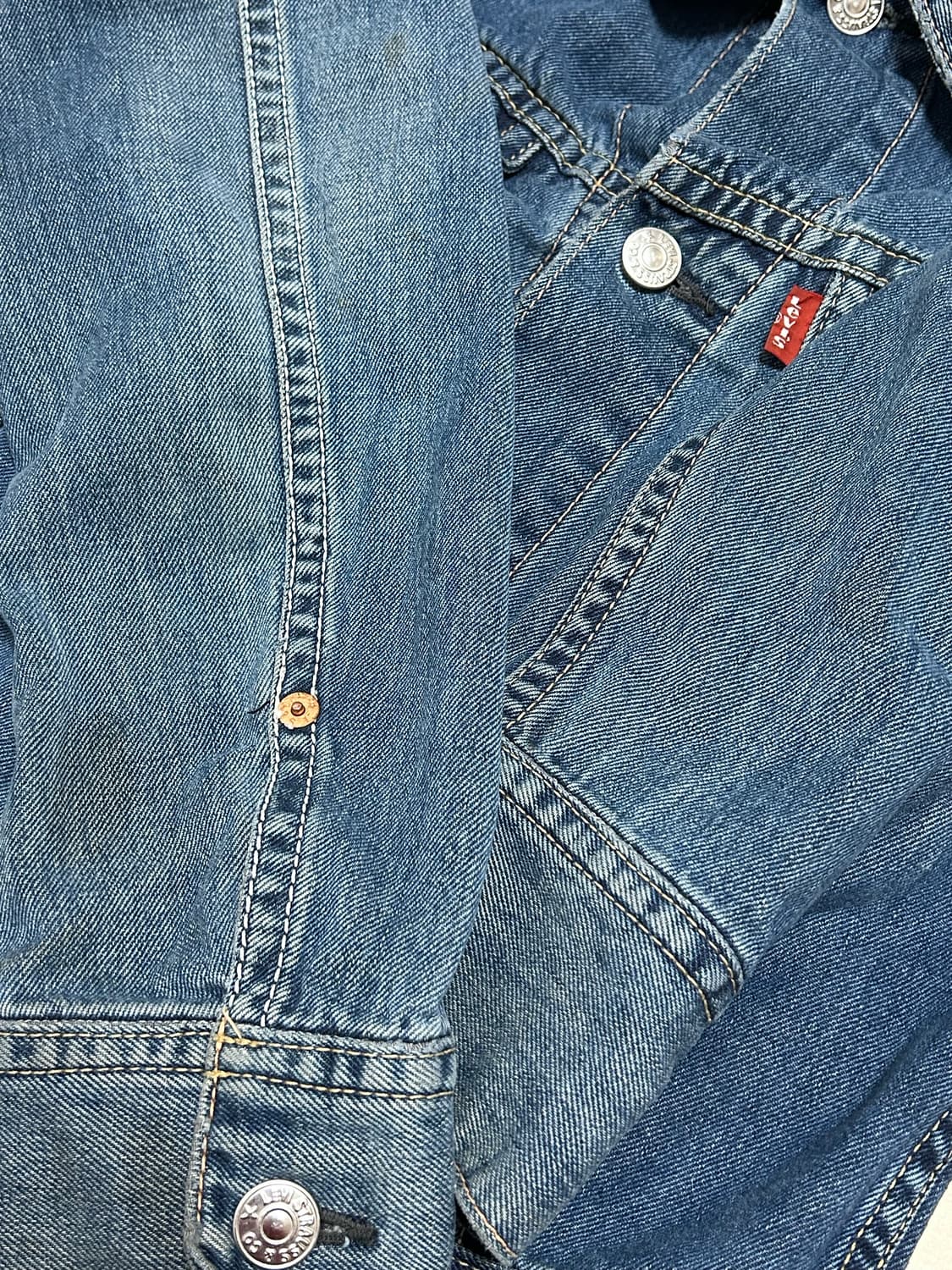 리바이스 70905 워싱 빈티지 데님자켓 상품이미지6