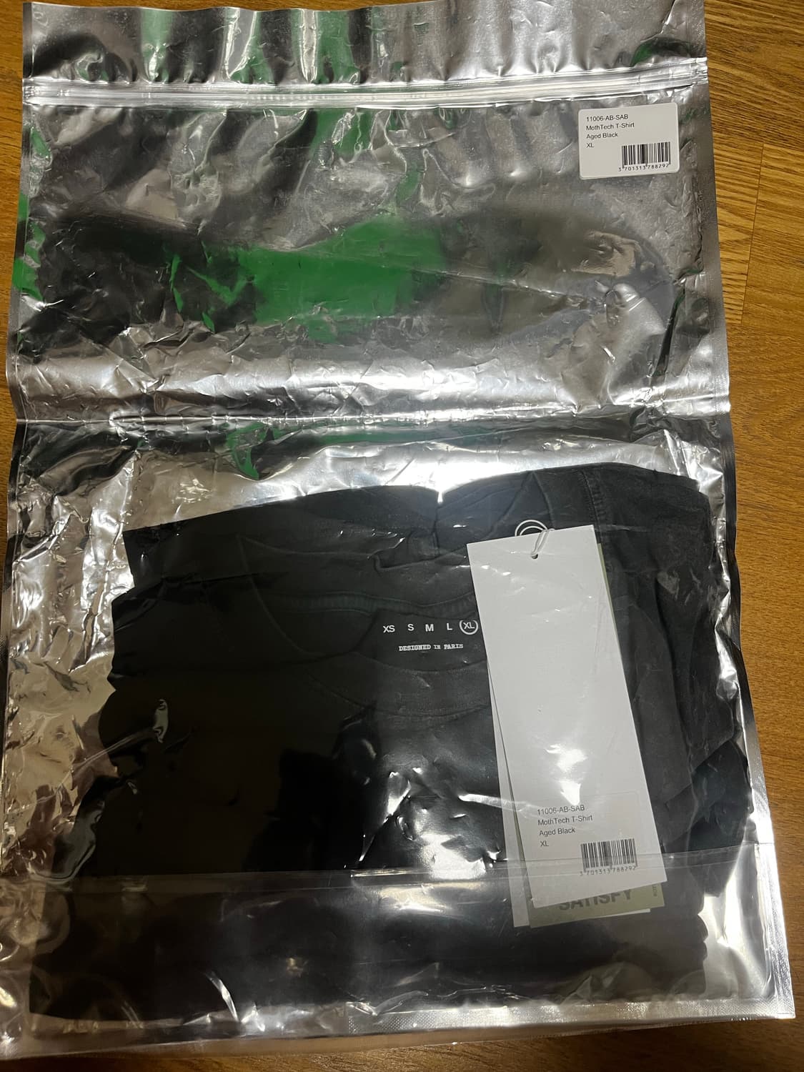 새티스파이 모스테크 티셔츠 에이지드 블랙 XL  상품이미지3