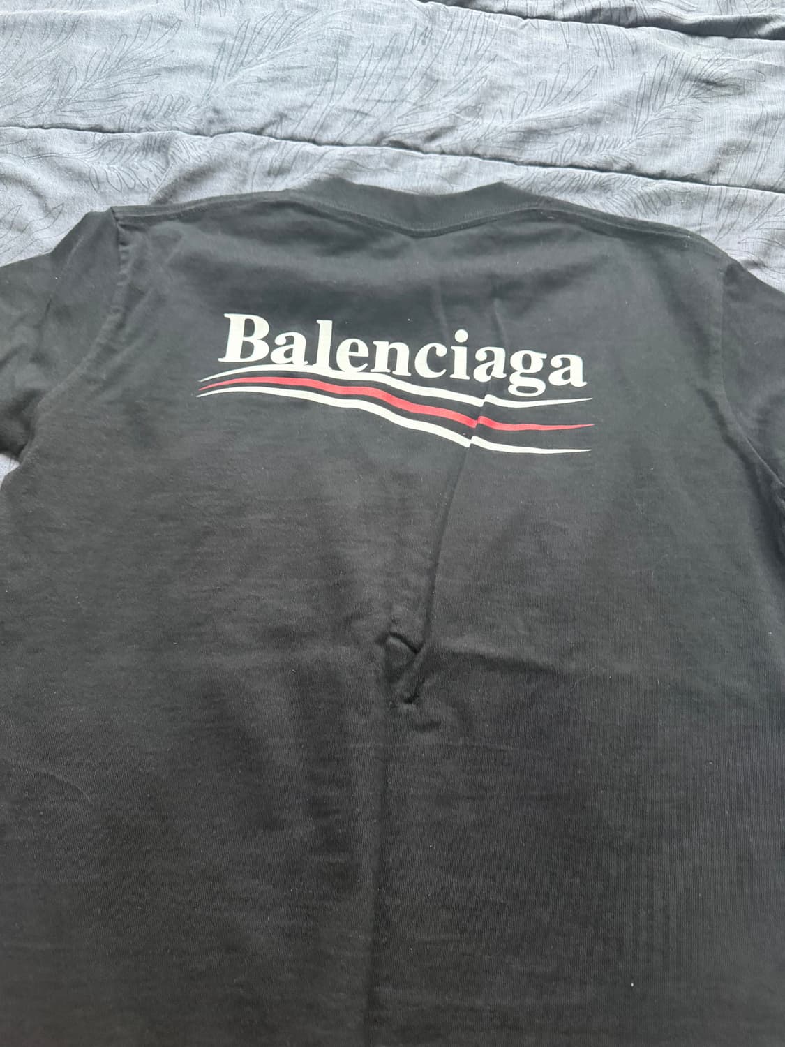 발렌시아가 웨이브 로고 여성 반팔티 s 상품이미지2