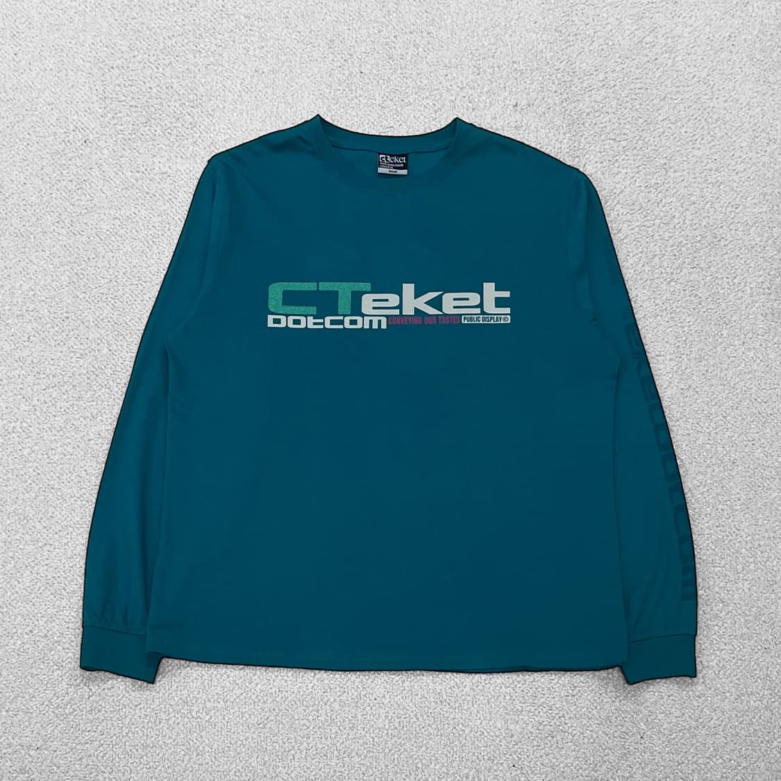 테켓 Teket Plan L/S 롱슬리브 블루 그린 상품이미지1