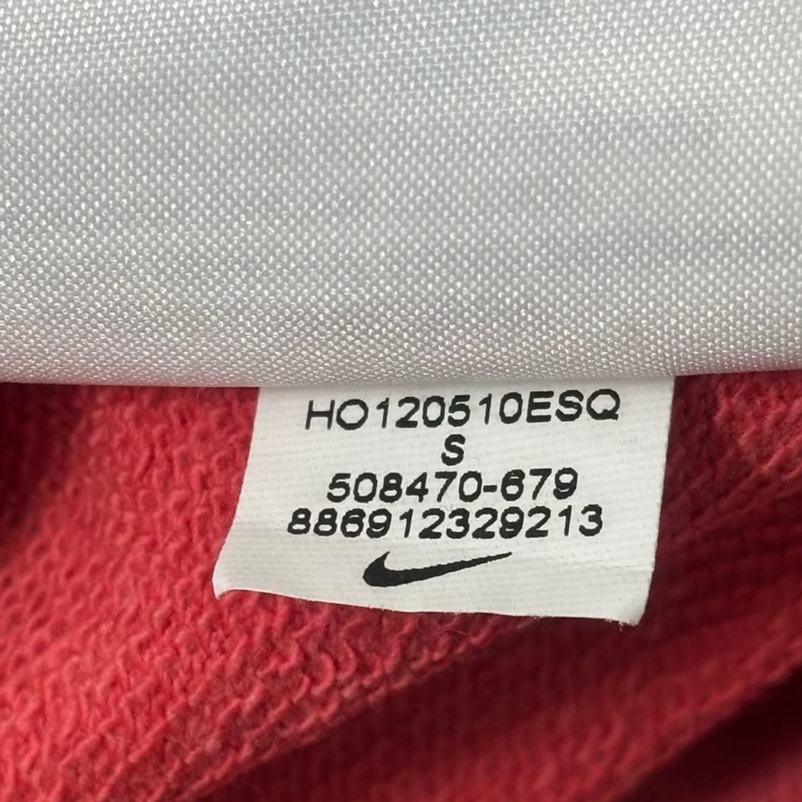 NIKE 올드스쿨 후드집업 코랄 핑크 S 상품이미지9