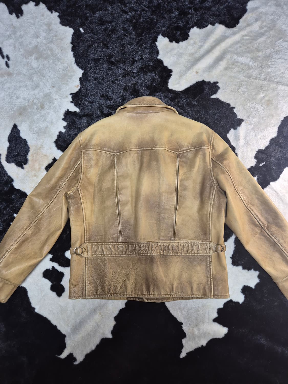 폴로 랄프로렌 에이징 레더 라이더 자켓 L 상품이미지6