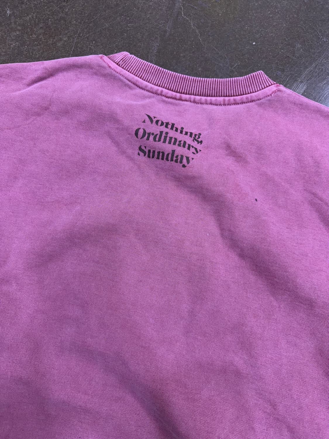 NOS7 손흥민 오디너리 선데이 빈티지 가먼트 다잉 맨투맨 M 상품이미지7