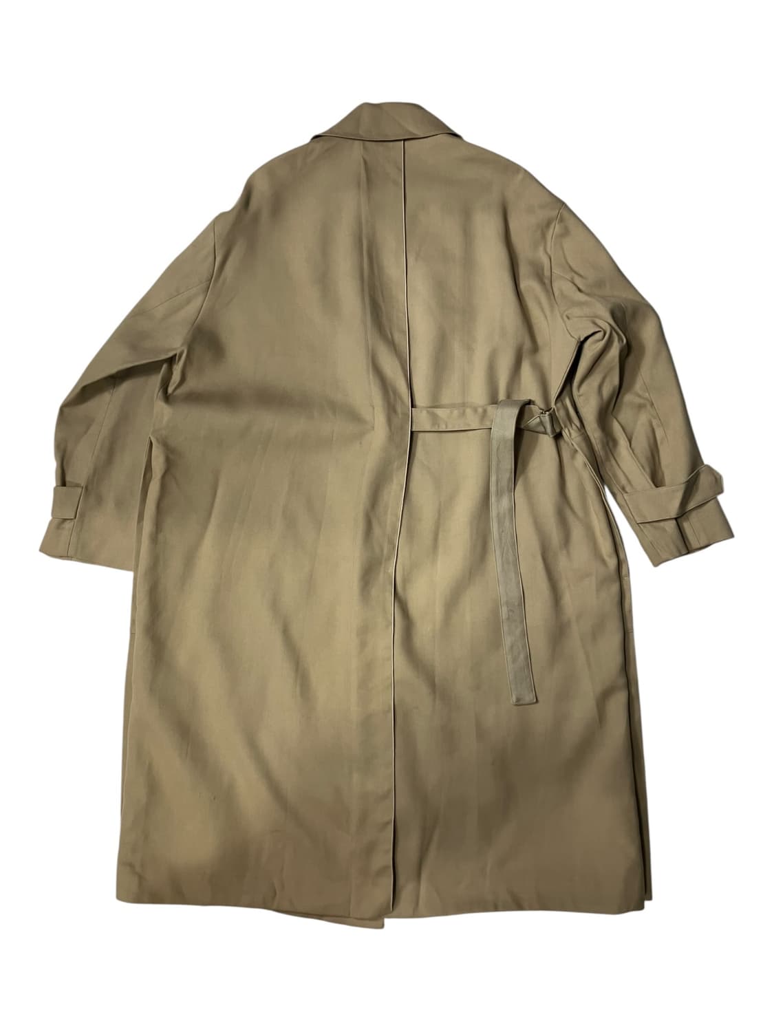 the CASHMERE 베이지 롱 트렌치 코트 M 상품이미지5