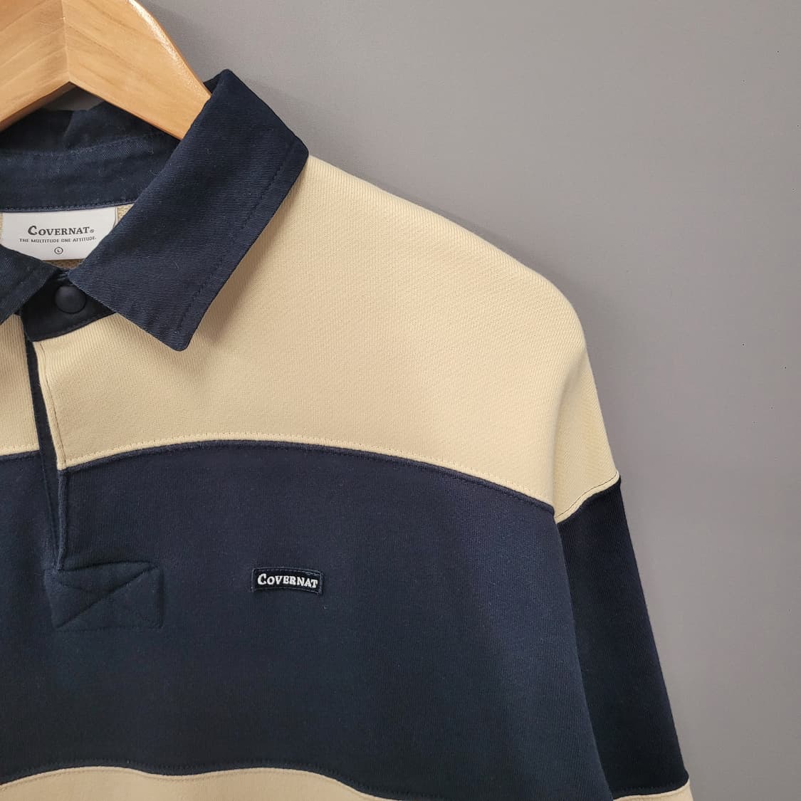 커버낫 스프라이트 럭비 티 네이비/베이지 상품이미지3